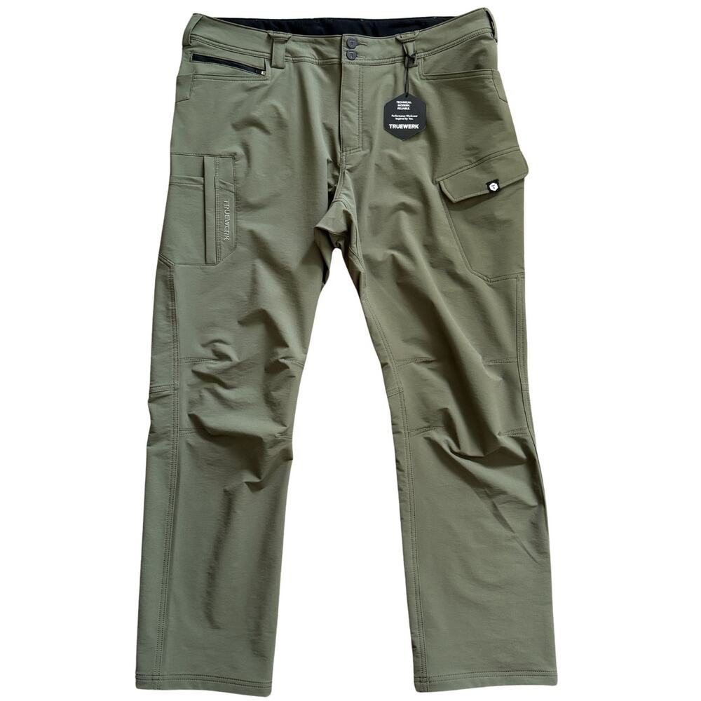 TrueWerk T2 Werkpant Cargo Workwear Pants Green Technical Performance Gorp